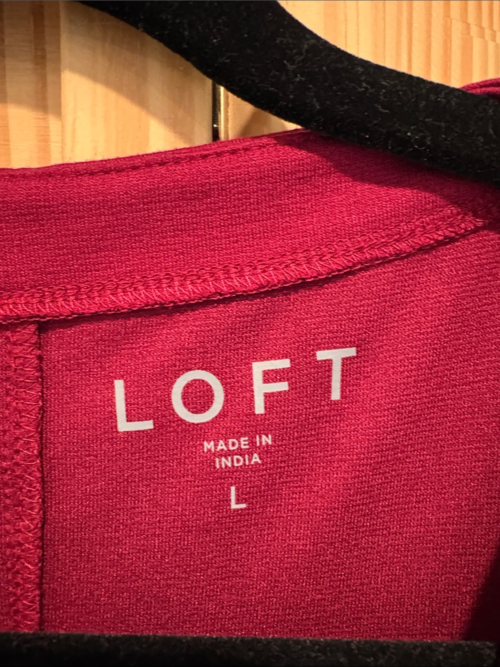 LOFT Sleeveless Knit Tank - Raspberry - Picture 2 of 4